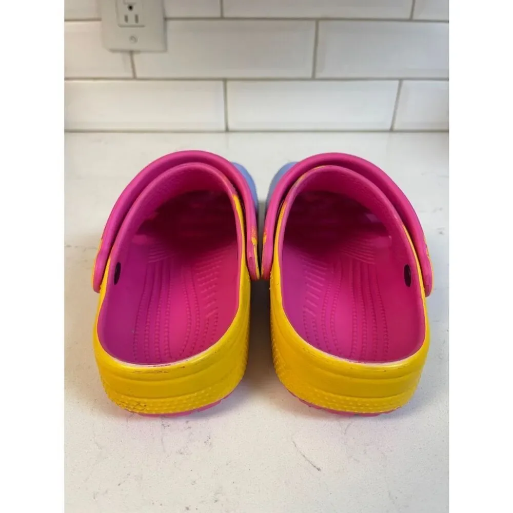 Crocs Kids' Classic Ombre Clog Sandals Size Junior 2 - Color Juice / Multi